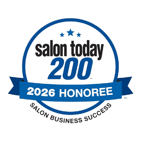 A seal that says salon today 200 2022 honoree salon business success.