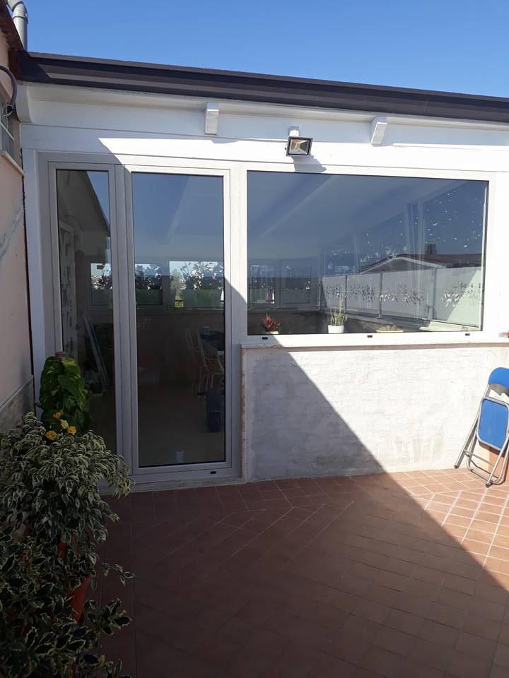 veranda vetro e pvc