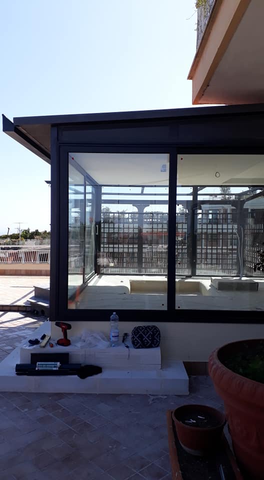 veranda a vetro