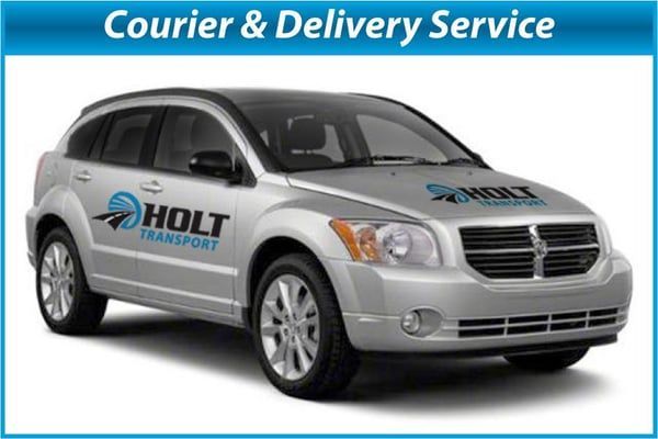 Silver Dodge Caliber branded with 