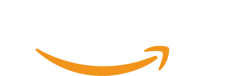 The amazon logo is a smiling face with an arrow pointing to the right.