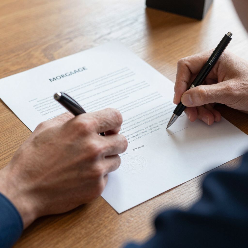 Hands holding pens signing a