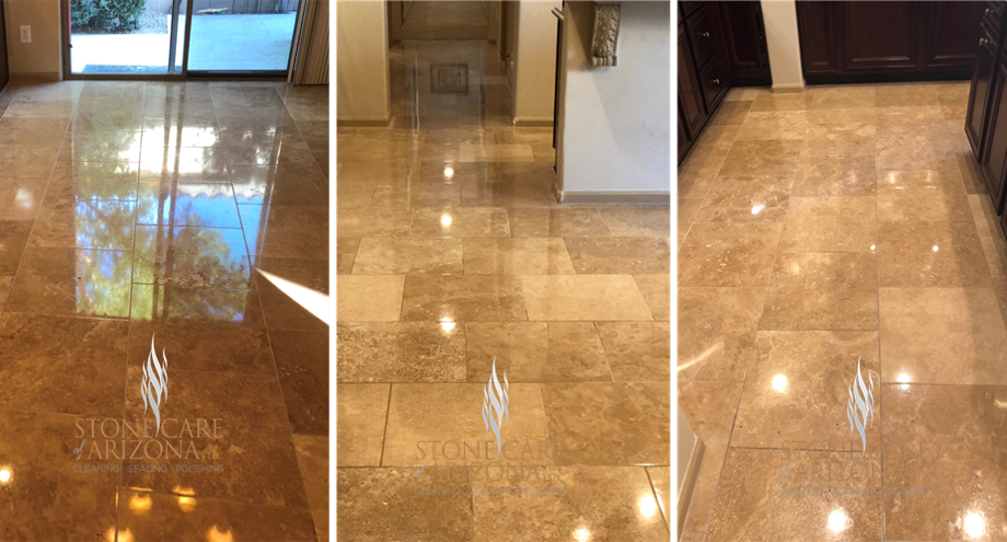 Travertine, Limestone & Marble Floor Refinishing