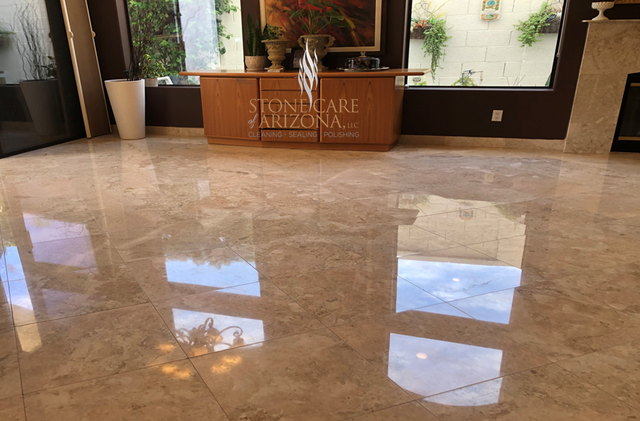 Travertine Cleaning Sealing And, Marble Floor Tile Refinishing