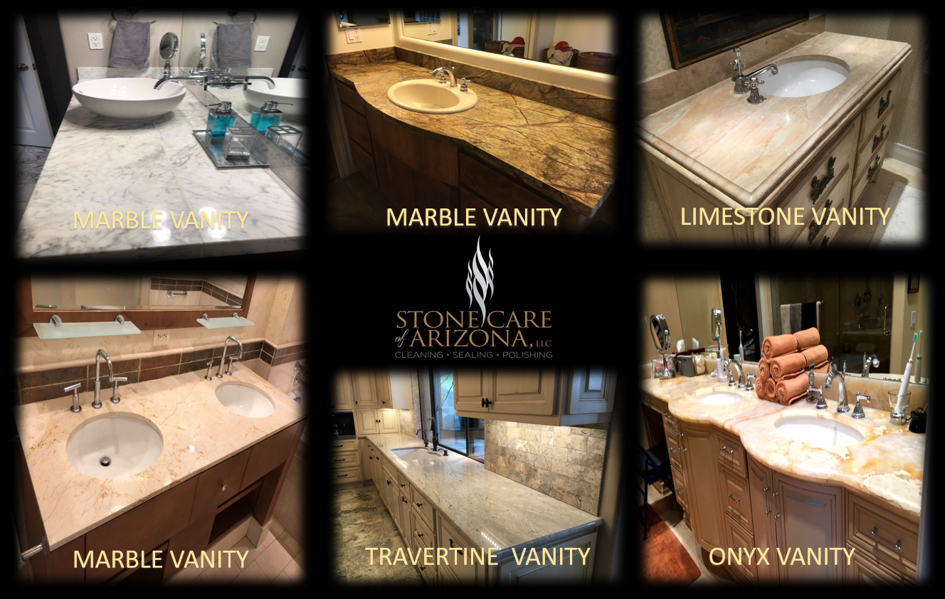 Vanity Countertop Cleaning and Sealing