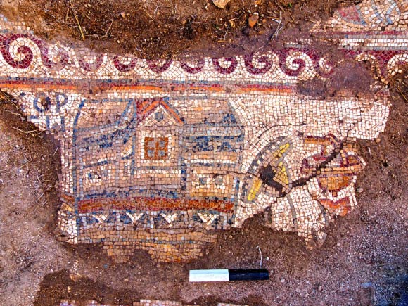 A section of the 1,500-year-old mosaic. Image credit: Nikki Davidov / Israel Antiquities Authority.