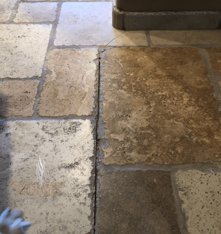 Travertine Crack Repair