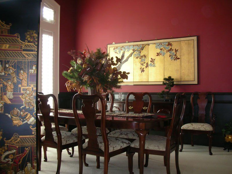 Surface Penetration — Black Magic with Cabin Red Dining Room in Plano, TX