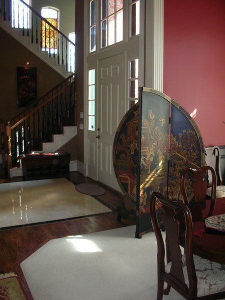 Spray Painting — Cabin Red, Kauai and Crunch Granola Walls with Black Magic and Natural in Plano, TX