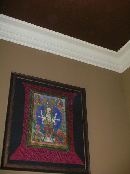 Home Painting Near Me — Crunch Granola Walls and Statuary Bronze Ceiling in Plano, TX