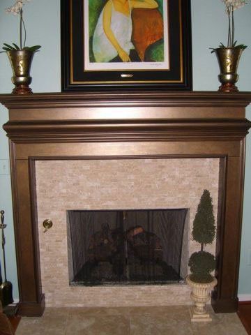 Residential Painting Project — Columbine Way Mantel in Plano, TX