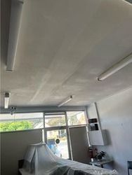 This is the after picture of the split from the two sheets fixed up in white, Whitehill Fishshop in bendigo