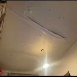 This is a ceiling replacement job we did in North Harcourt before picture
