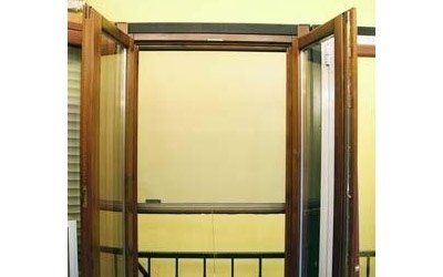 Infisso in alluminio e legno