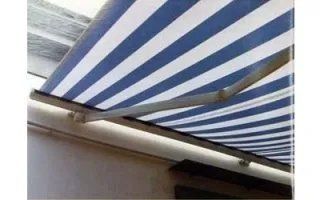 Dettaglio di tenda da sole a bracci estensibili