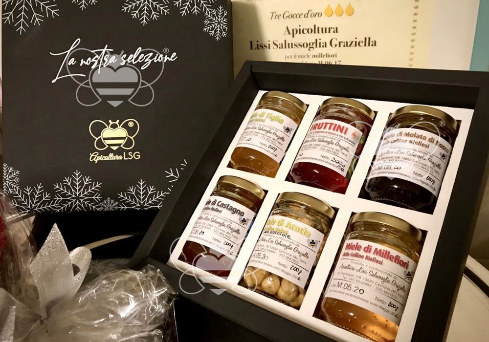 confezioni con miele per natale