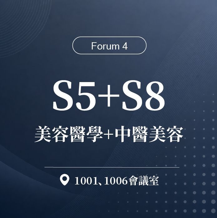 【Forum 4】S5(美容醫學)+S8(中醫美容)｜第二十屆諾貝爾大健康論壇