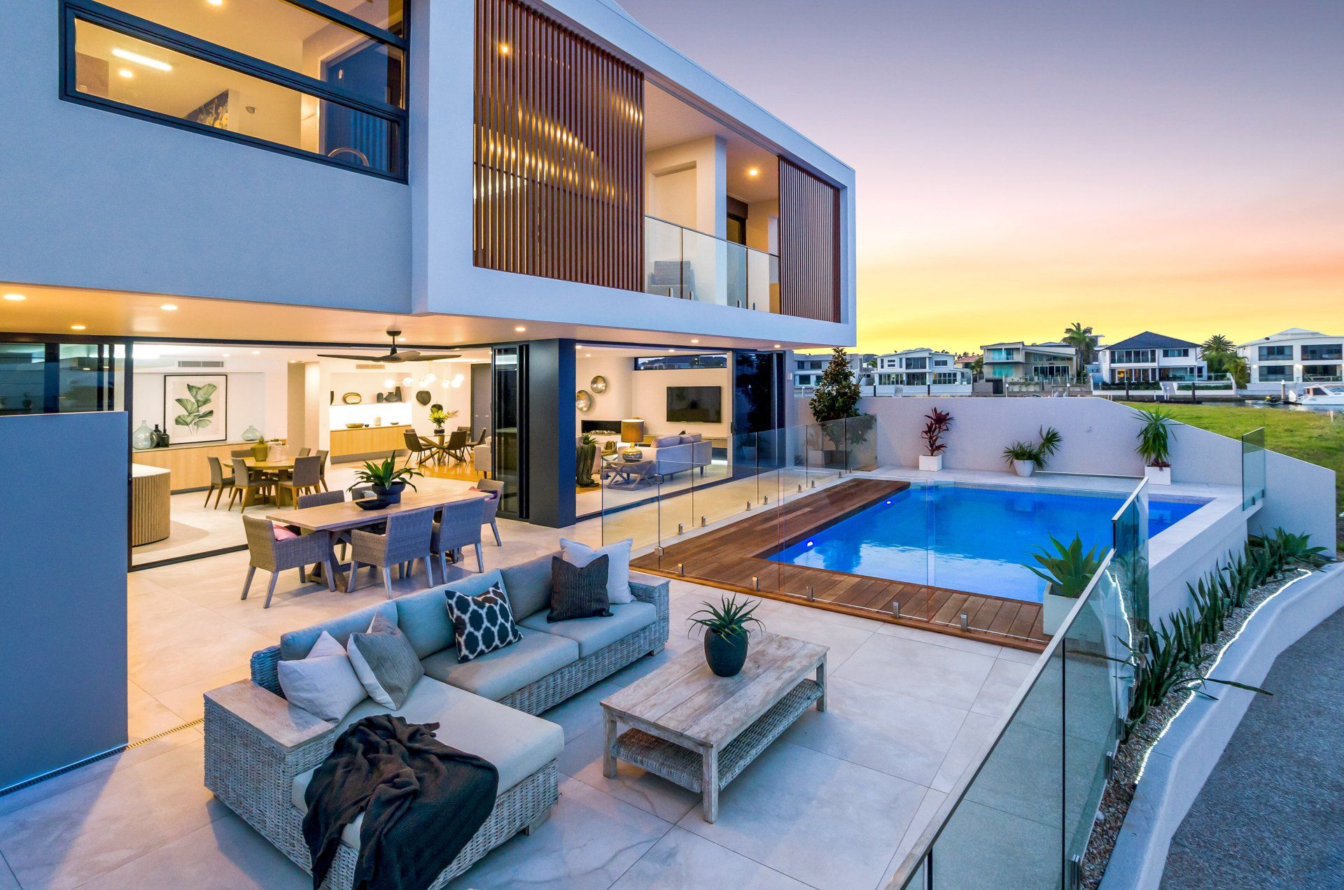 Modern Villas — Molendinar, QLD — R & K Electrics Pty Ltd