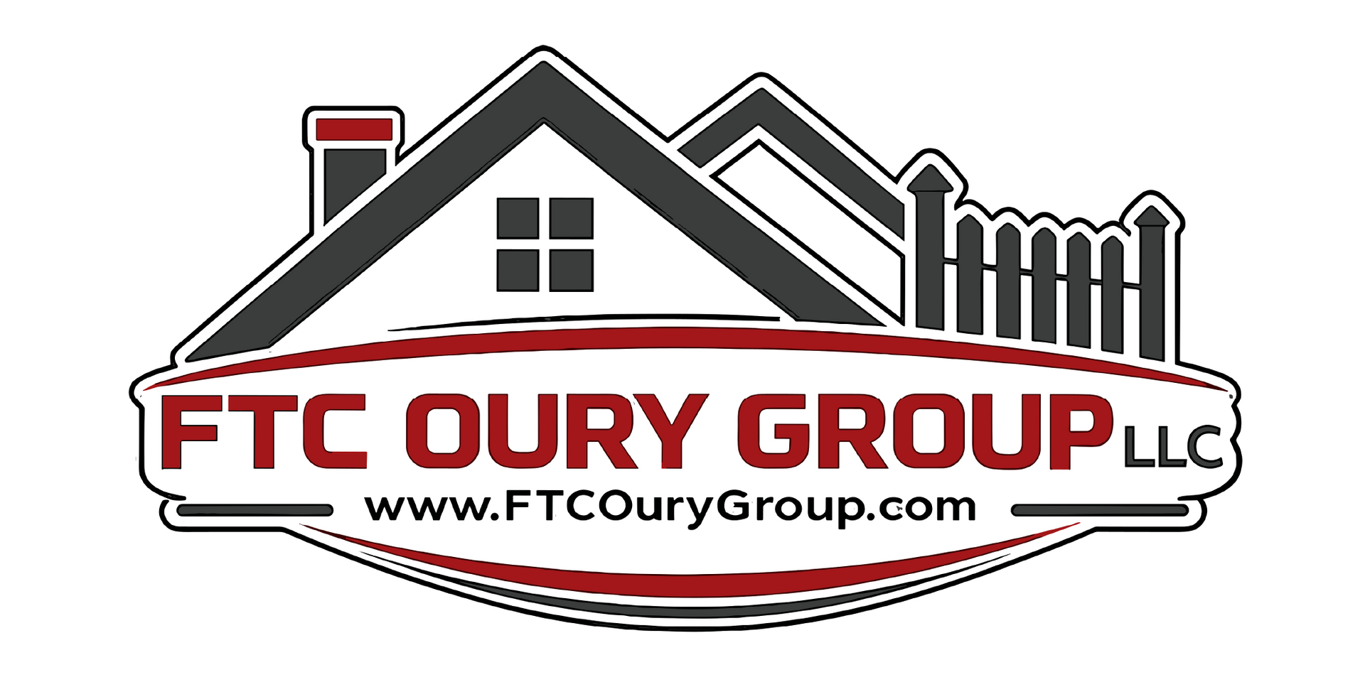 The logo for ftc oury group llc shows a house with a mountain in the background.