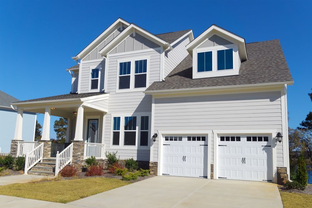 Beautiful house with new white siding.