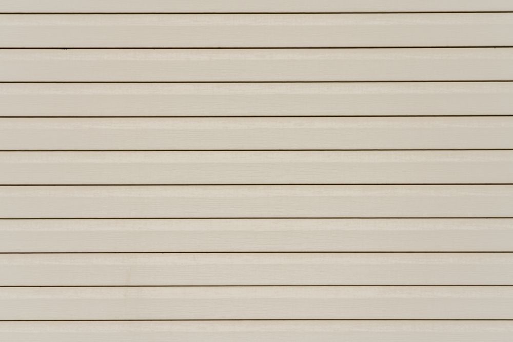 Vinyl siding of a home.
