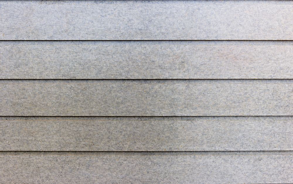 Fiber cement siding of a home.