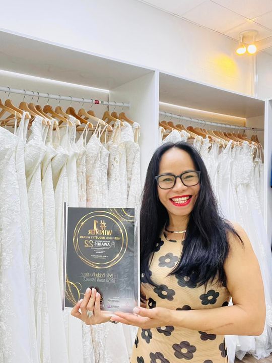 Lady Holding Best Choice Award — Canberra, ACT — La Belle Bridal Boutique