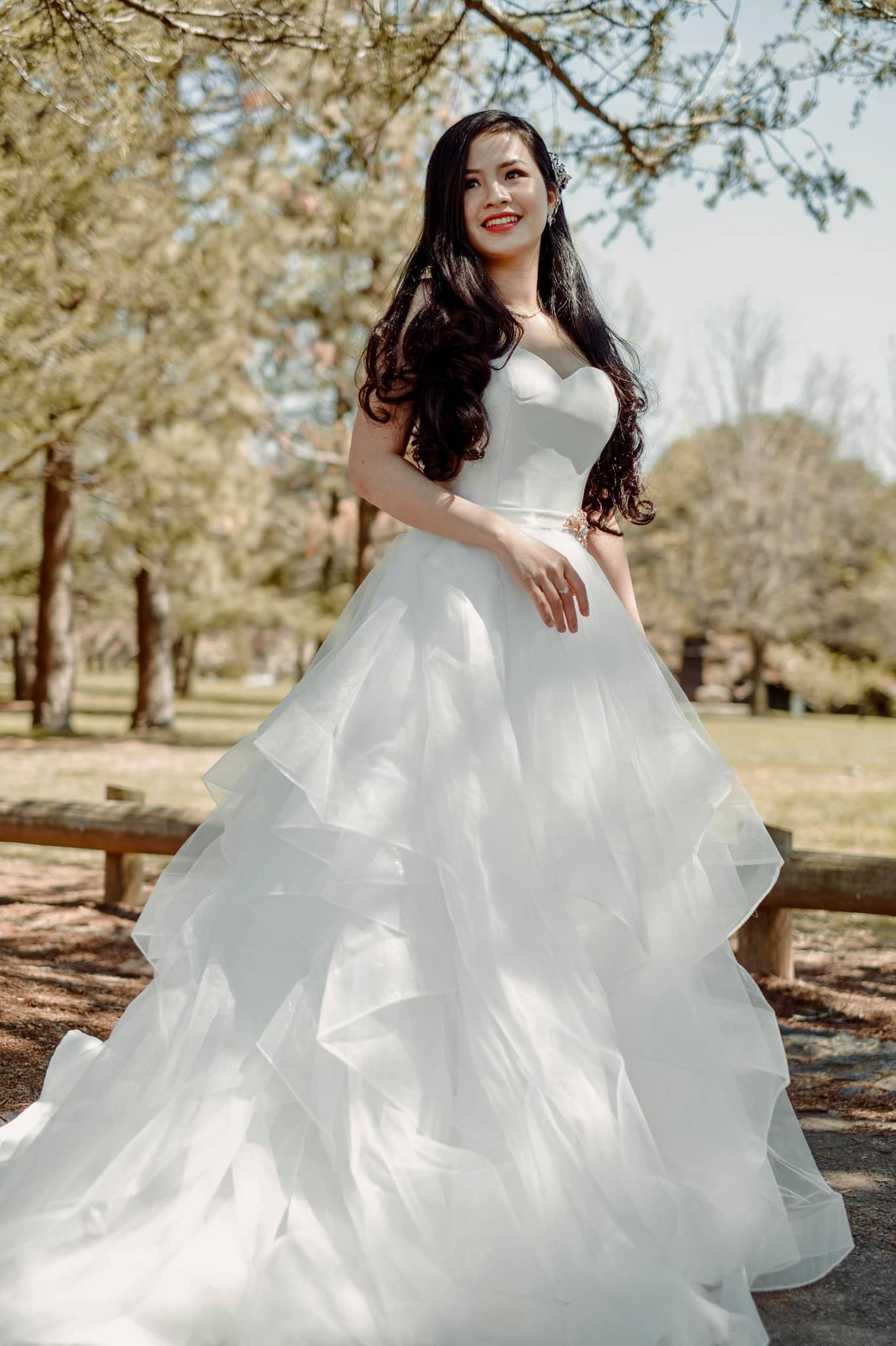 Beautiful Girl Wearing Gown — Canberra, ACT — La Belle Bridal Boutique