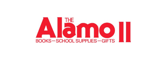 The logo for the alamo ii books - school supplies - gifts