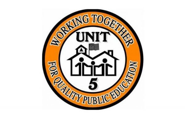 A logo for unit 5 working together for quality public education