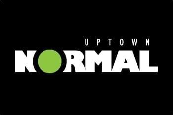 The logo for uptown normal has a green circle in the middle.