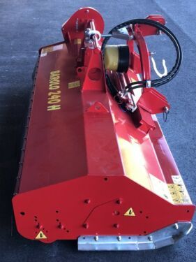 Eine rote Maschine mit dem Wort „Horizon“ darauf