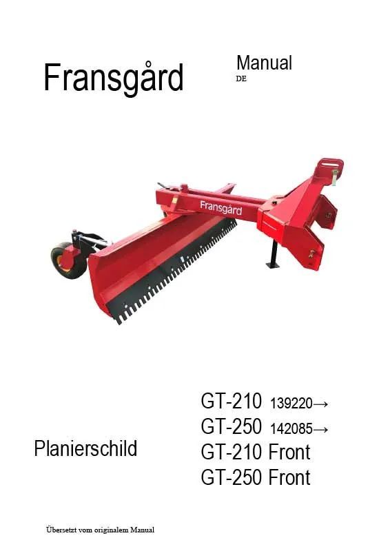 Auf weißem Hintergrund ist eine Bedienungsanleitung für einen Traktor abgebildet.