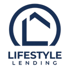 The logo for lifestyle lending shows a house in a circle.