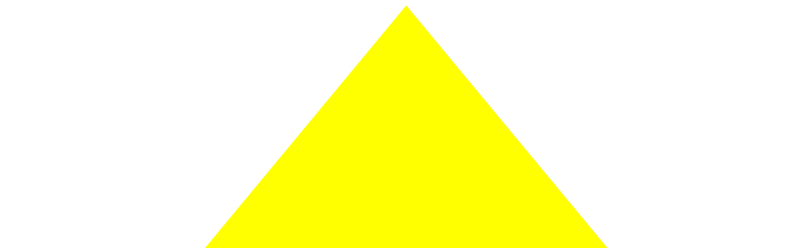 Yellow cone on white background.