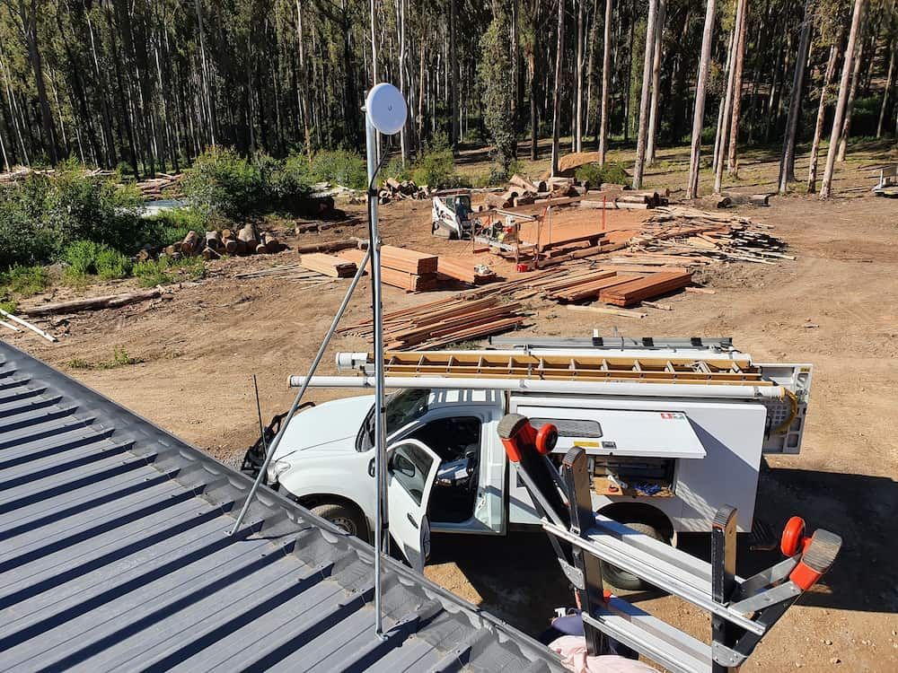 Utility Truck at Worksite in Wooded Area — AitkenTech in Batemans Bay, NSW