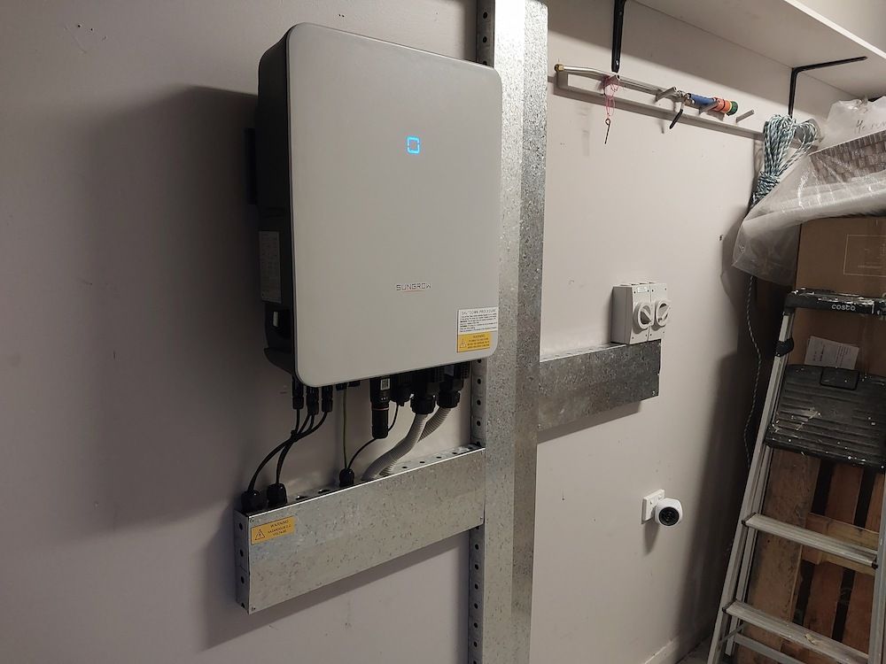 Electrical Installation in Utility Room With Cables — AitkenTech in Bermagui, NSW