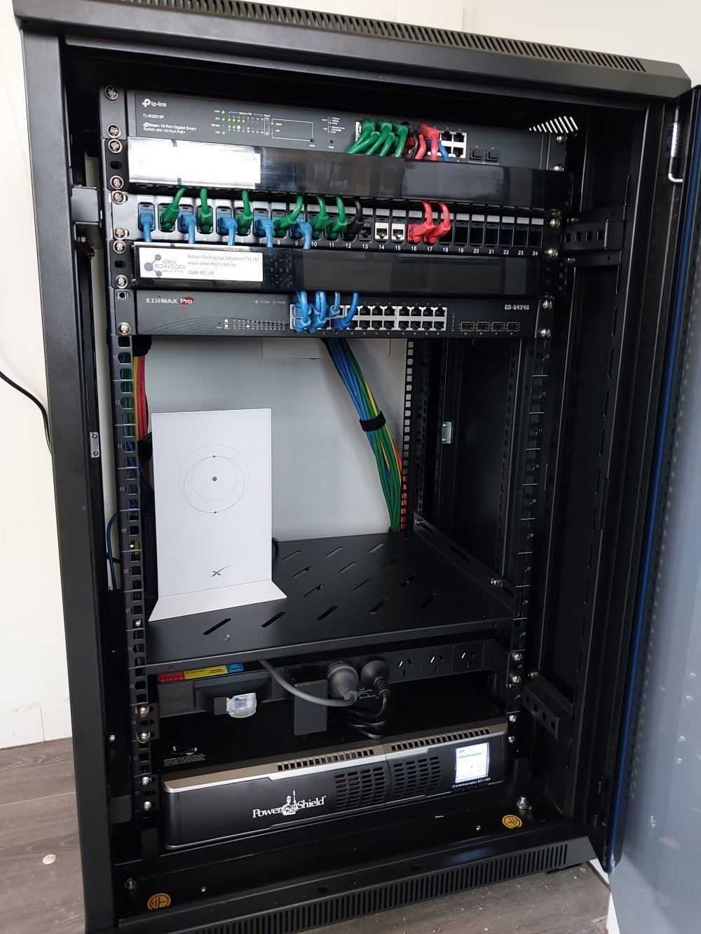 The Inside of a Server Rack With the Door Open — AitkenTech in Bermagui, NSW