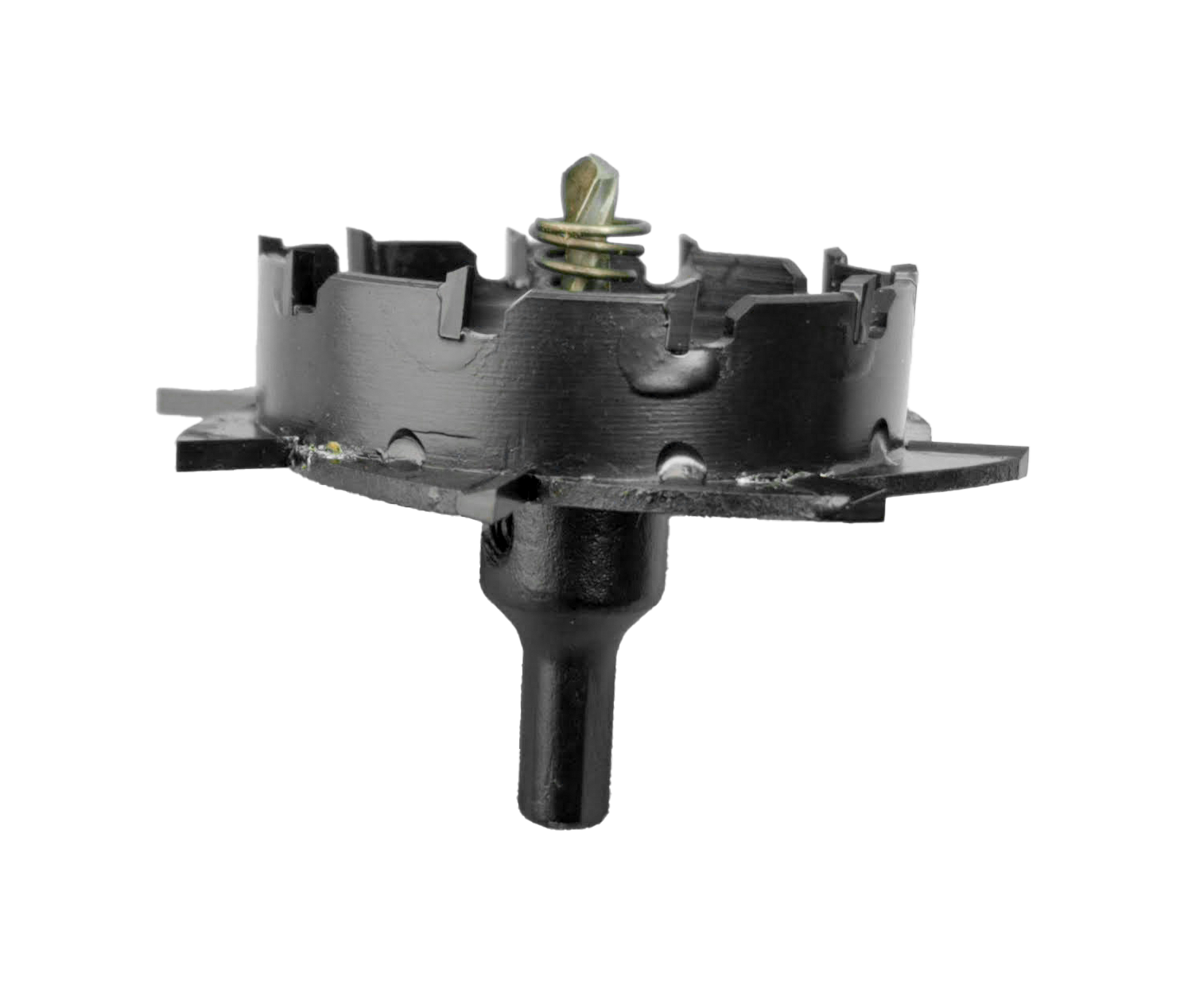 A close up of a hole saw