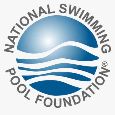 The logo for the national swimming pool foundation