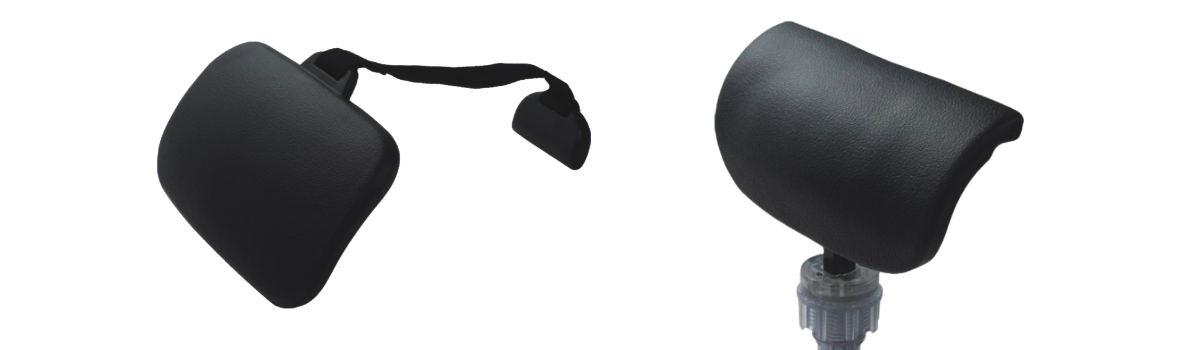 Two examples of spa pillows are sitting next to each other on a white background.