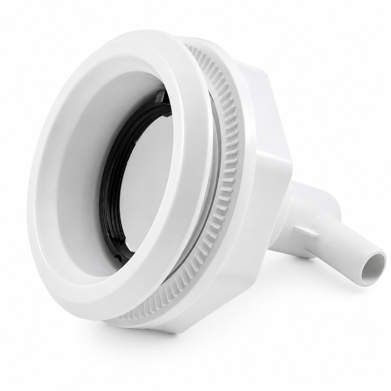 Front view of Rising Dragon RD203-5001-001 5-inch Quantum Thread-In spa jet body for hot tub jet installation