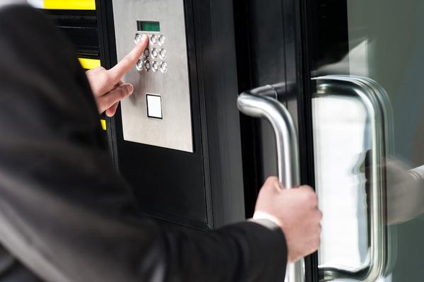 Opening Glass Door — Phoenix, AZ — Phoenix Access Control