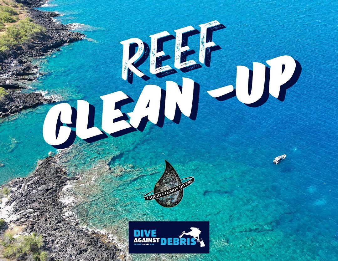 An advertisement for a reef clean up on saturday june 22 or sunday july 21