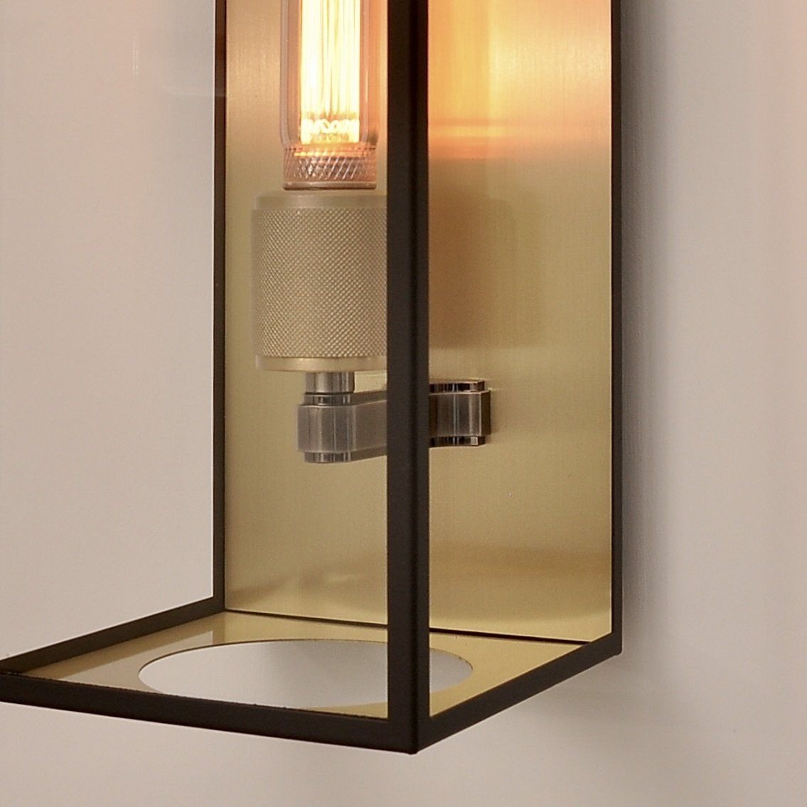 Berlin Tall Wall Light in Brass