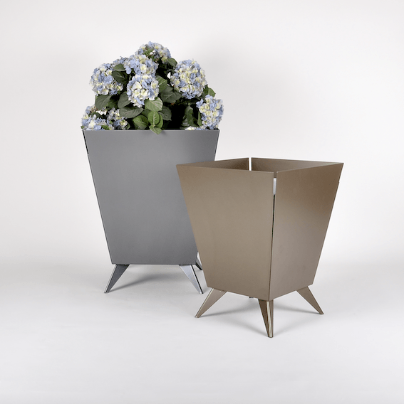 Flute Planters in  Medium and Small