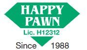 A Happy Pawn, Logo, located outside of Chinatown in Downtown Honolulu, Hawaii