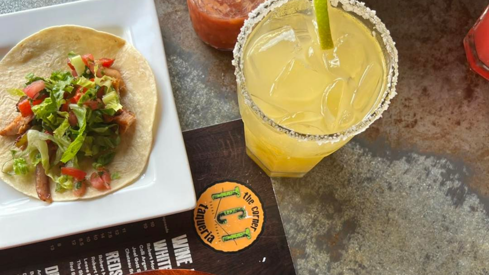 The Corner Taqueria Food Table