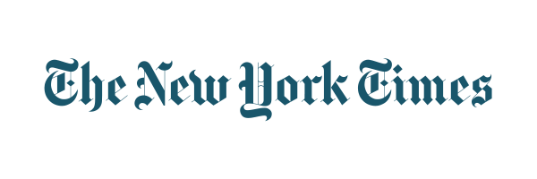 The new york times logo on a white background