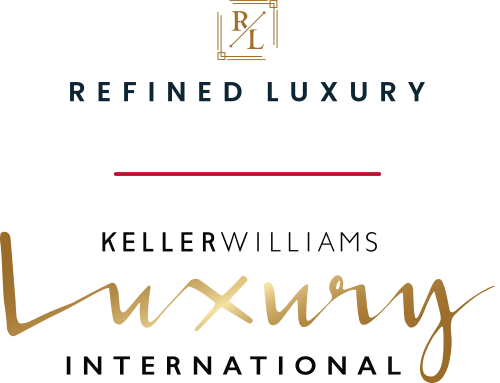 The logo for refined luxury keller williams luxury international